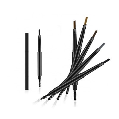 No Brand Eyebrow Pencil, Waterproof and Double-ends With Brush (5 Colors: Black, Brown, Light Brown, Dark Brown, Gray)